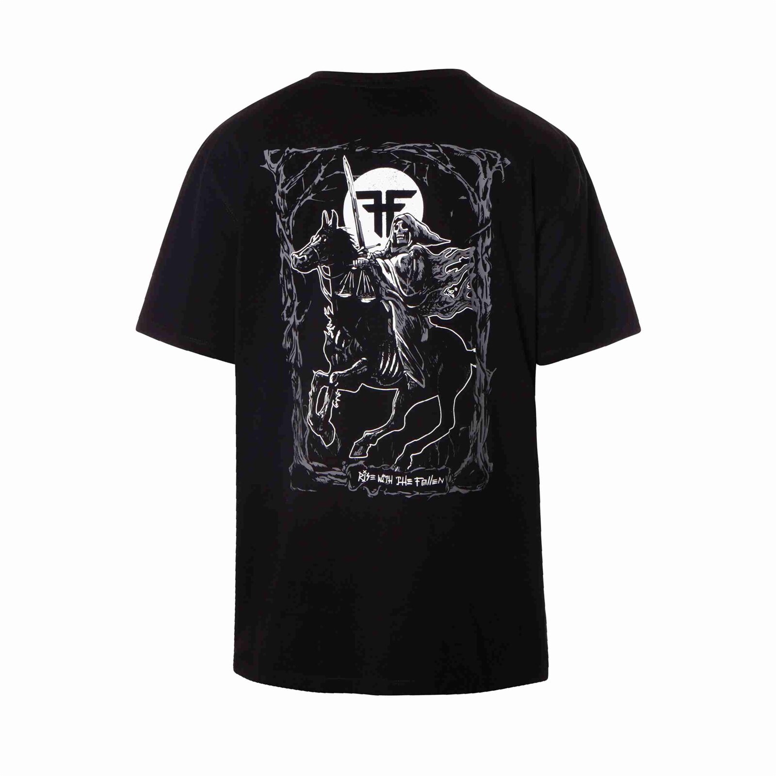 triko FALLEN - Dark Horse Tarot Tee Black White (BLACK/WHITE) velikost: S