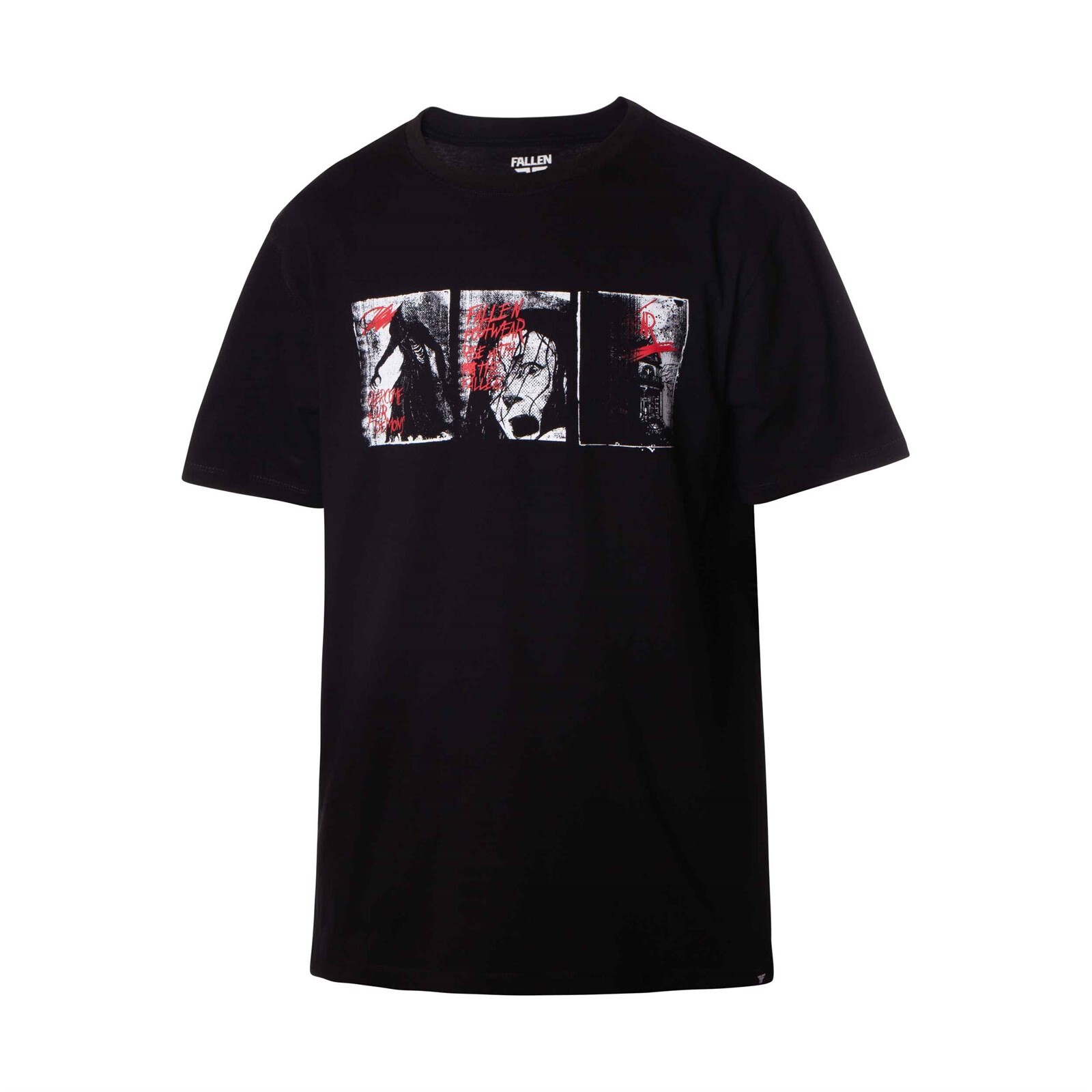 triko FALLEN - Demons Tee Black Red  (BLACK/RED ) velikost: M