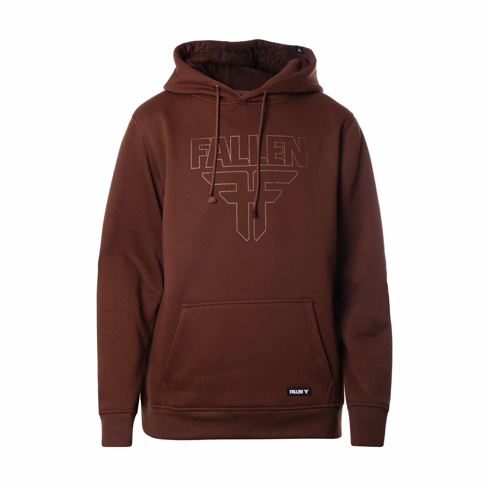 mikina FALLEN - Insignia Hoodie Brown Light Brown (BROWN/LIGHT BROWN) velikost: M