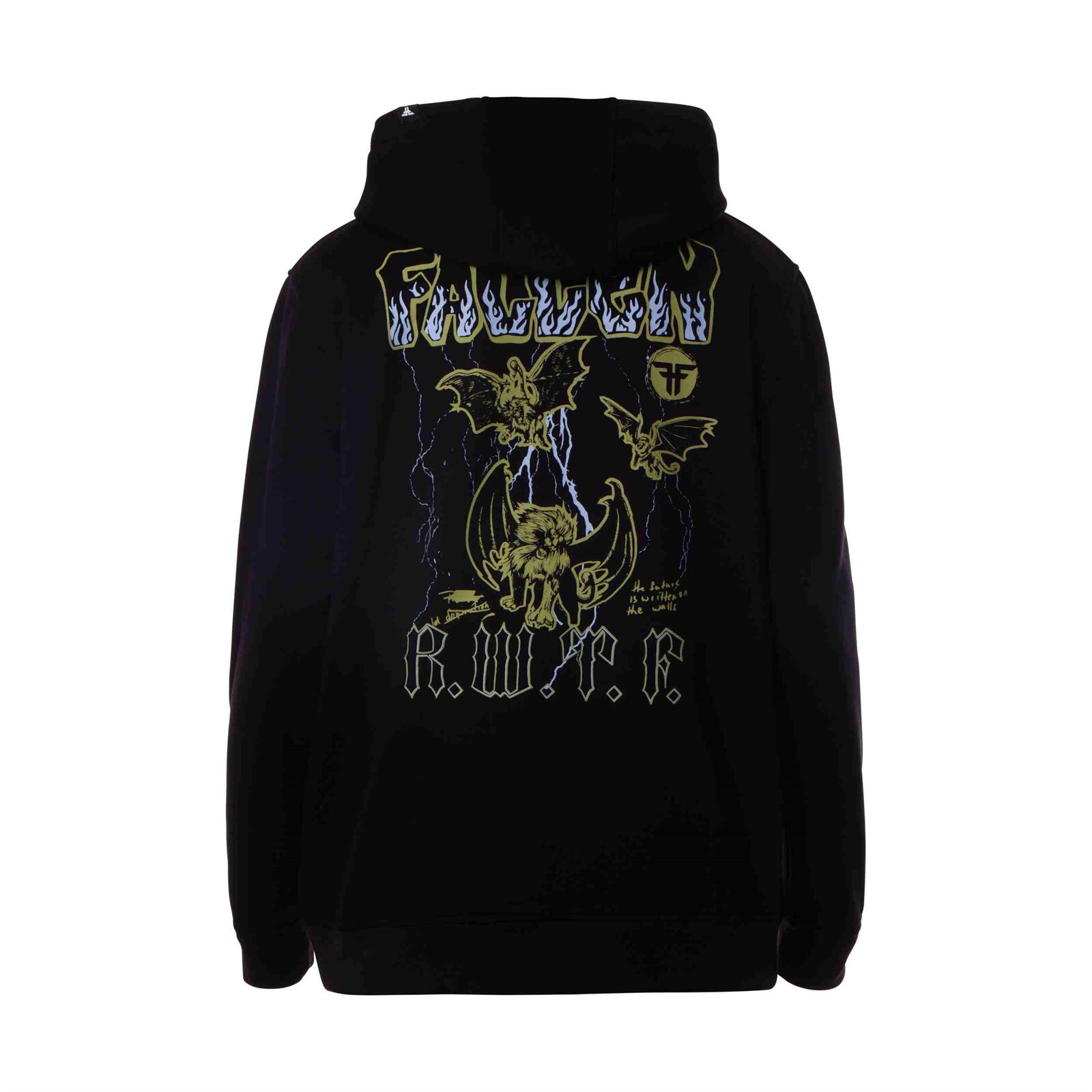 mikina FALLEN - Gargoyle Hoodie Black White (BLACK/WHITE)