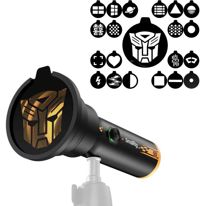 SmallRig RF 10C Portable Focusable LED Video Light BumbleBee Edition 5512