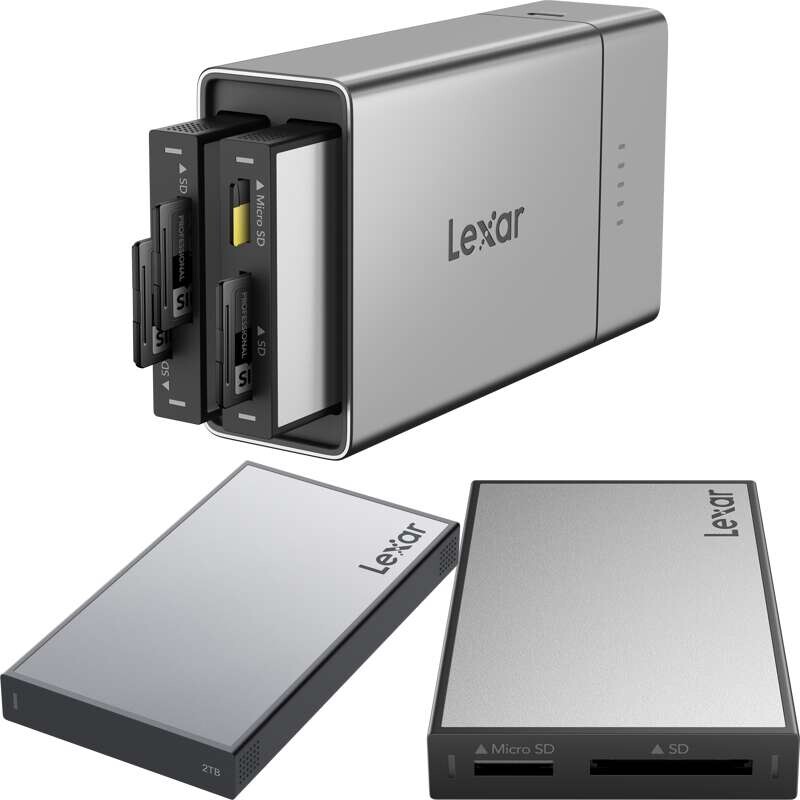 Lexar Professional Workflow Go I with SD/microSD reader and 2TB SSD F600/710/502T-2TB