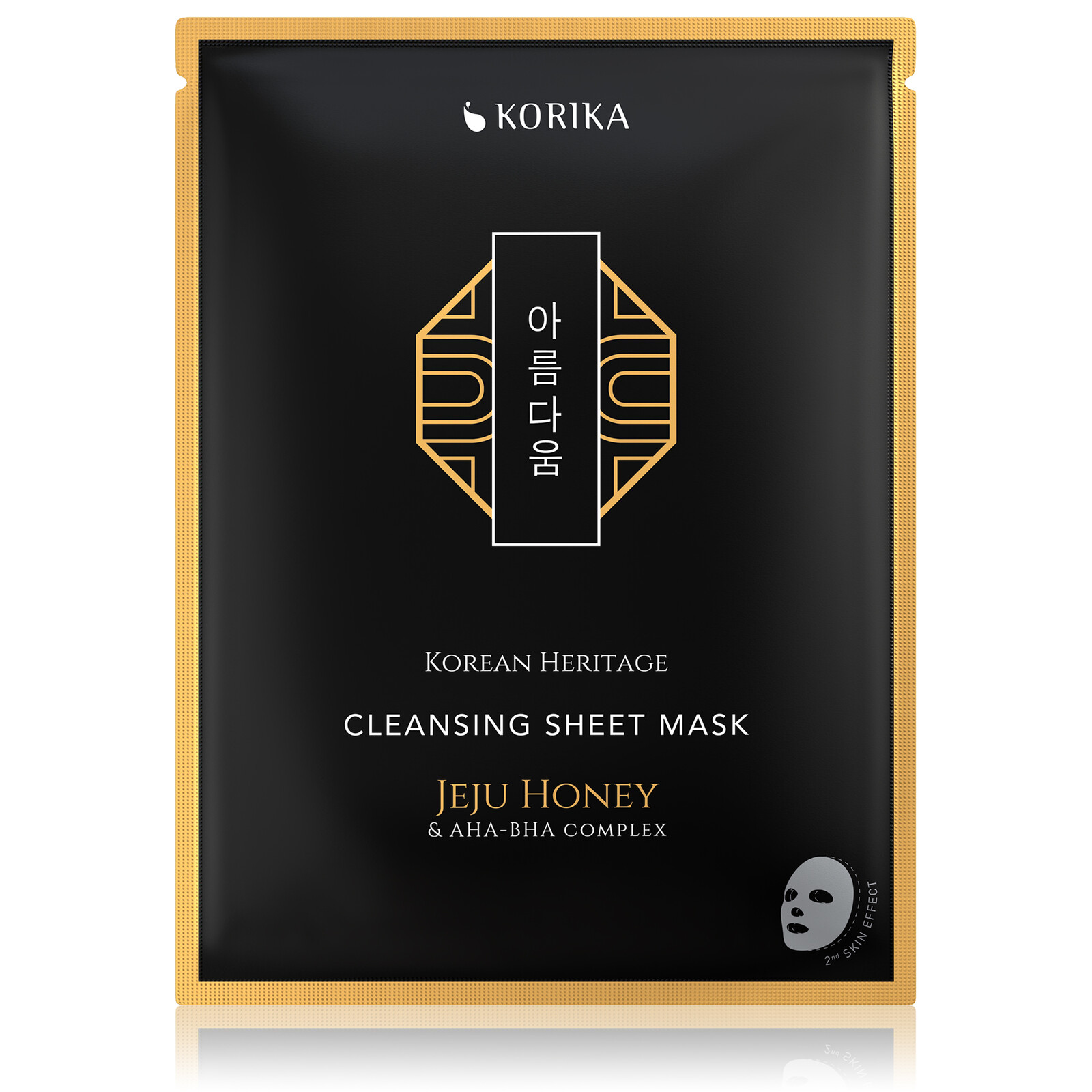 KORIKA Čisticí plátýnková maska s Jeju medem a AHA, BHA komplexem Korean Heritage (Cleansing Sheet Mask) 25 g
