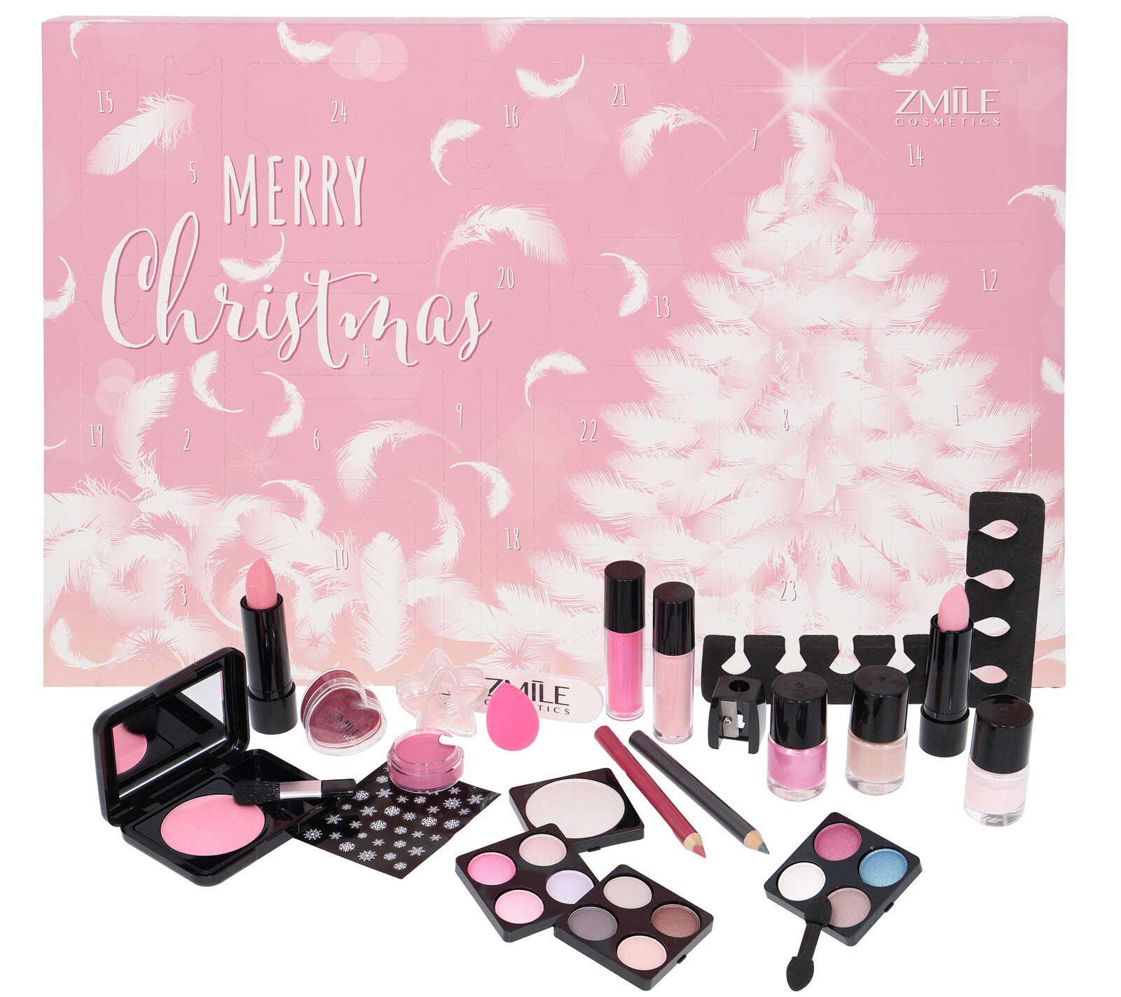 ZMILE COSMETICS Adventní kalendář Traditional Pink and Fluffy