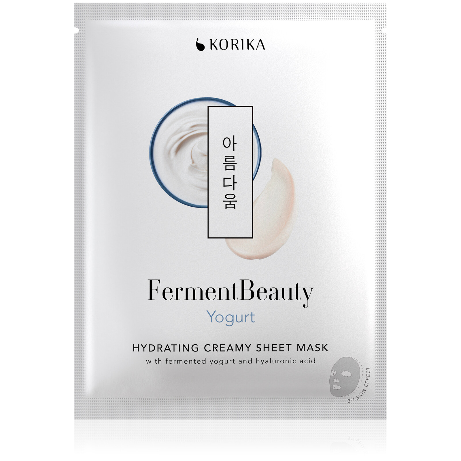 KORIKA Hydratační plátýnková maska FermentBeauty Yogurt (Hydrating Creamy Sheet Mask) 23 g