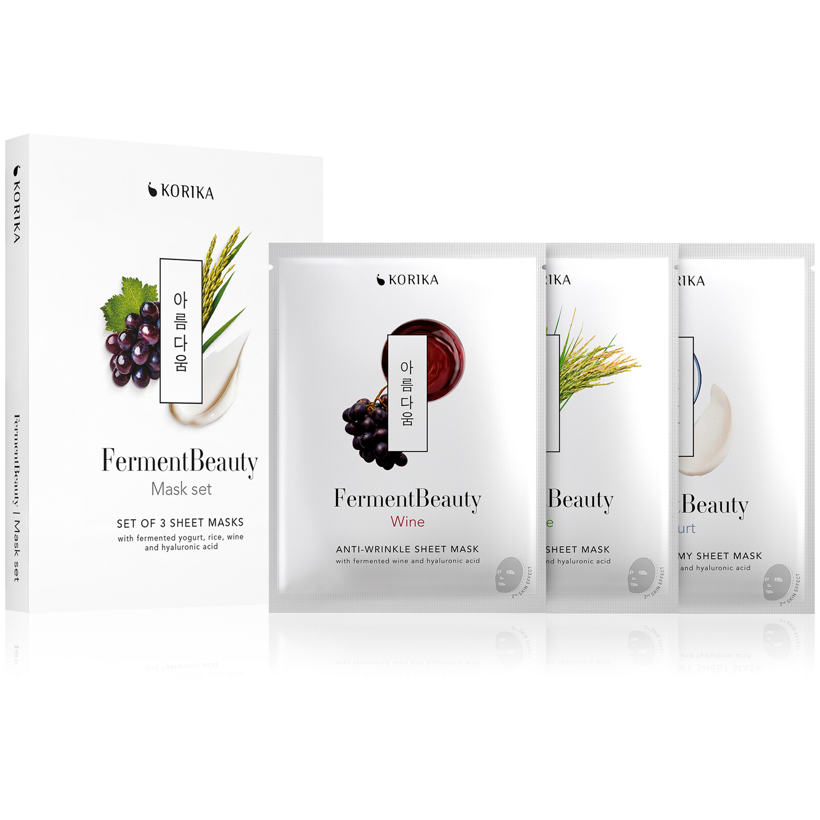 KORIKA Sada plátýnkových masek FermentBeauty Mask Set