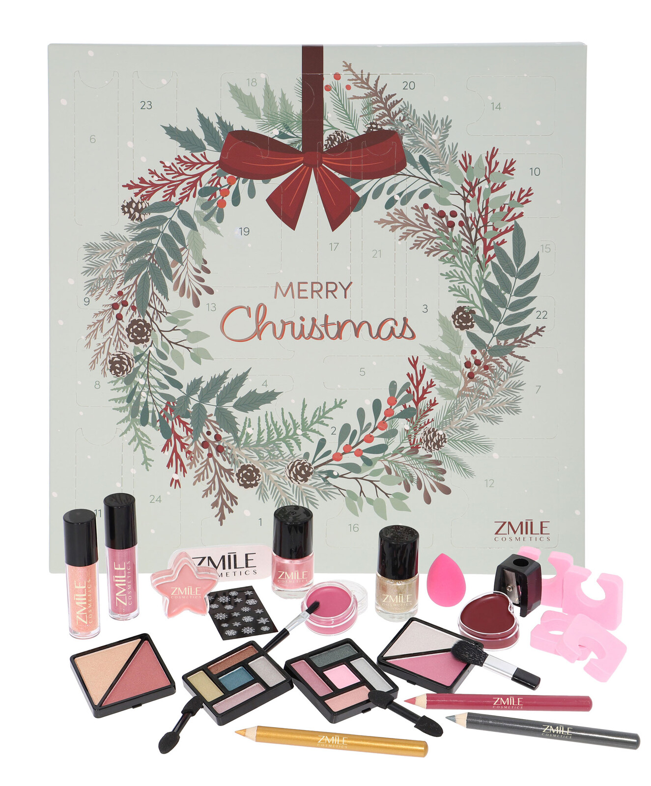 ZMILE COSMETICS Adventní kalendář Square Jingle and Glow