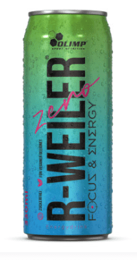 Olimp R-Weiler Focus Drink Zero 330 ml, sycený nápoj pro zlepšení kognitivních funkcí a koncentrace, Energy