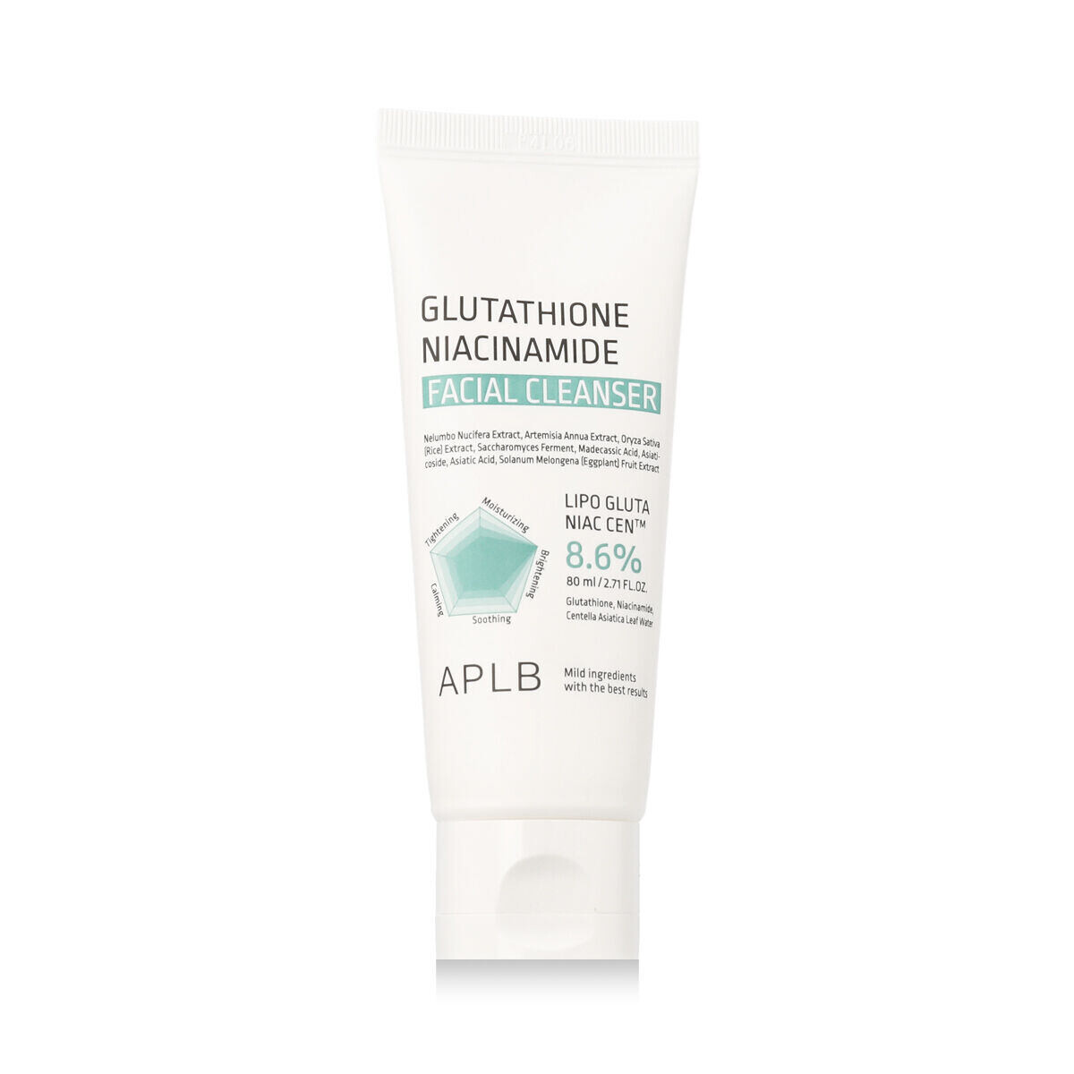 APLB Glutathione Niacinamide Facial Cleanser jemná čisticí pěna s glutathionem a niacinamidem 80 ml unisex
