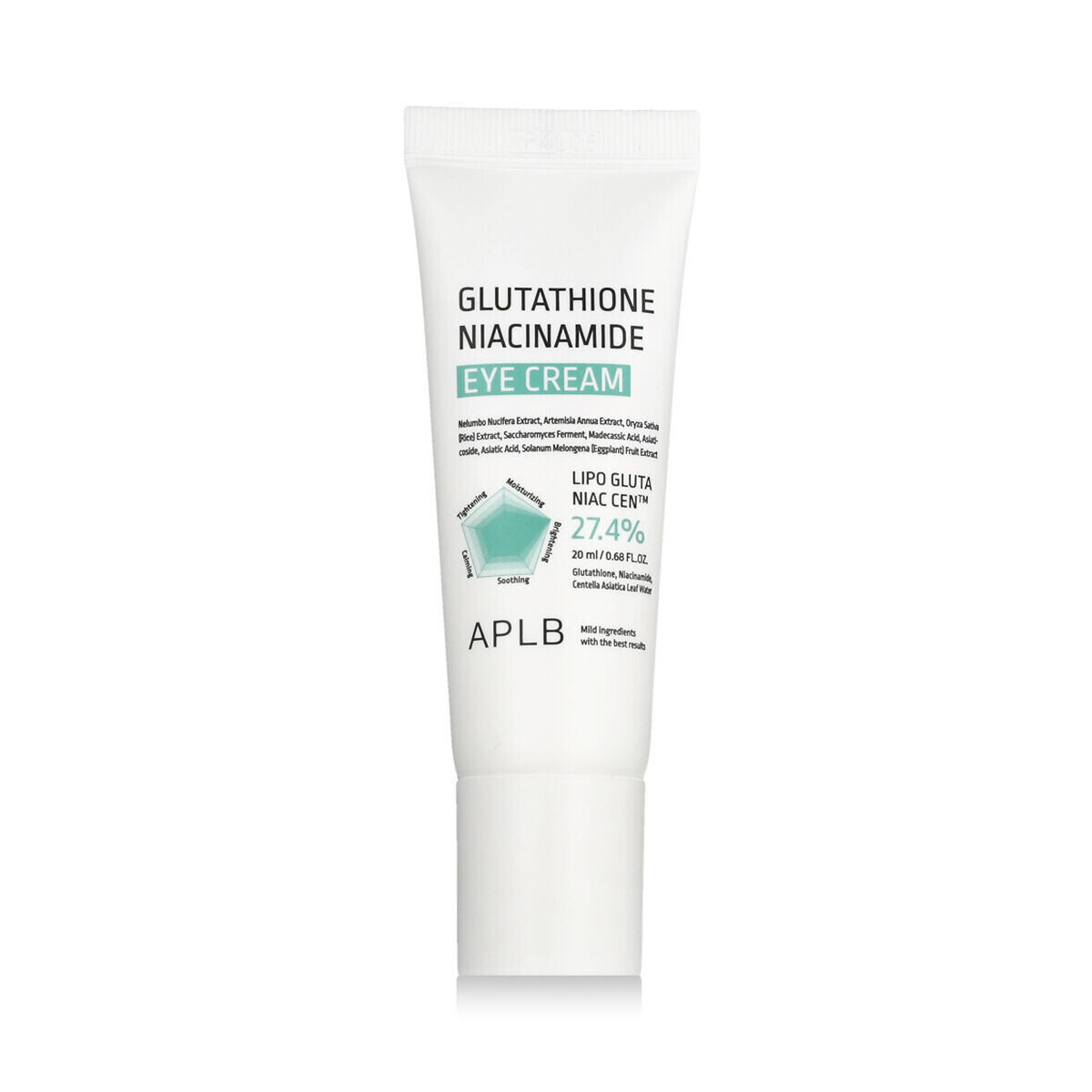 APLB Glutathione Niacinamide Eye Cream oční krém pro rozjasnění, zpevnění a hydrataci očního okolí 20 ml unisex