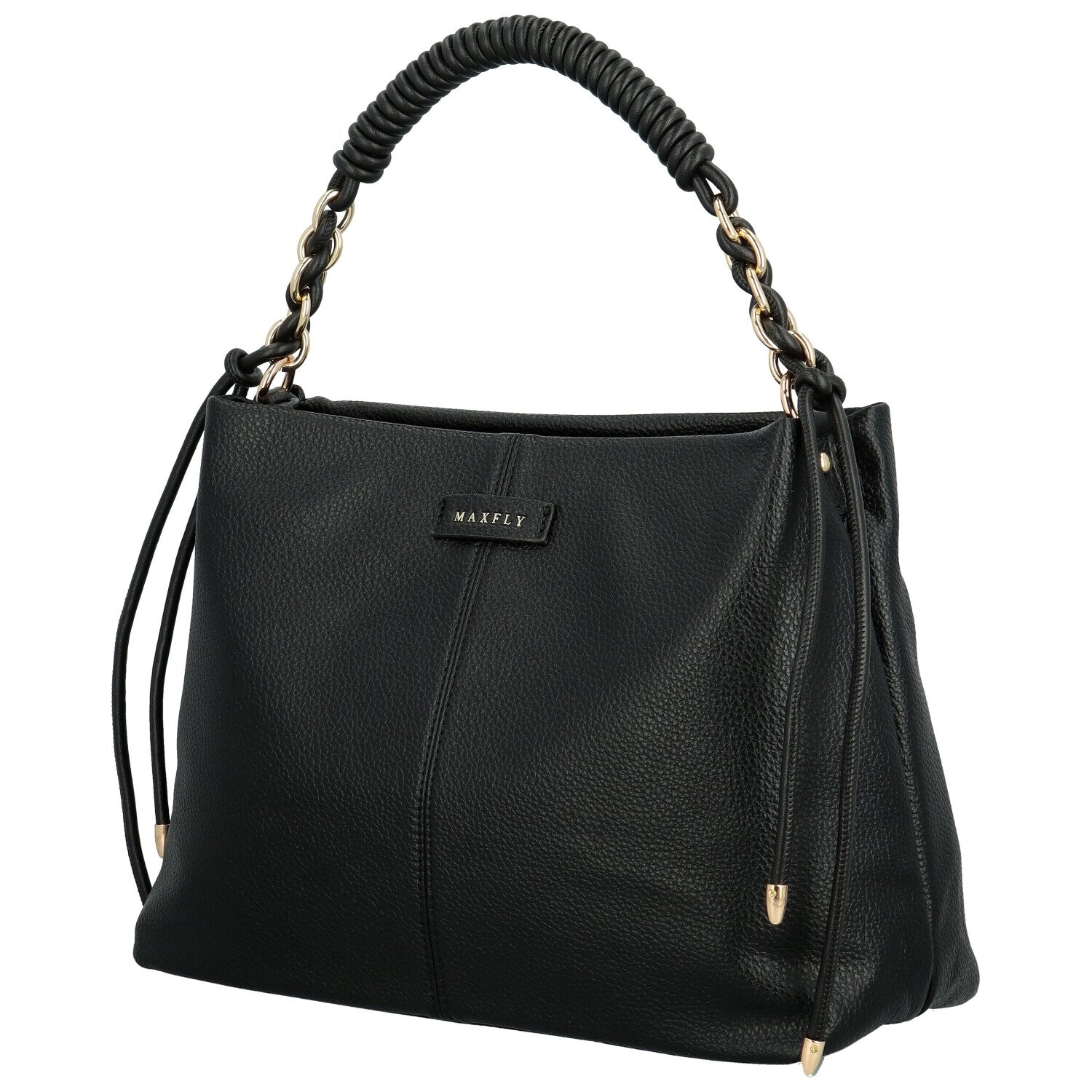 Luxusní dámská koženková kabelka do ruky MaxFly Bodi, černá