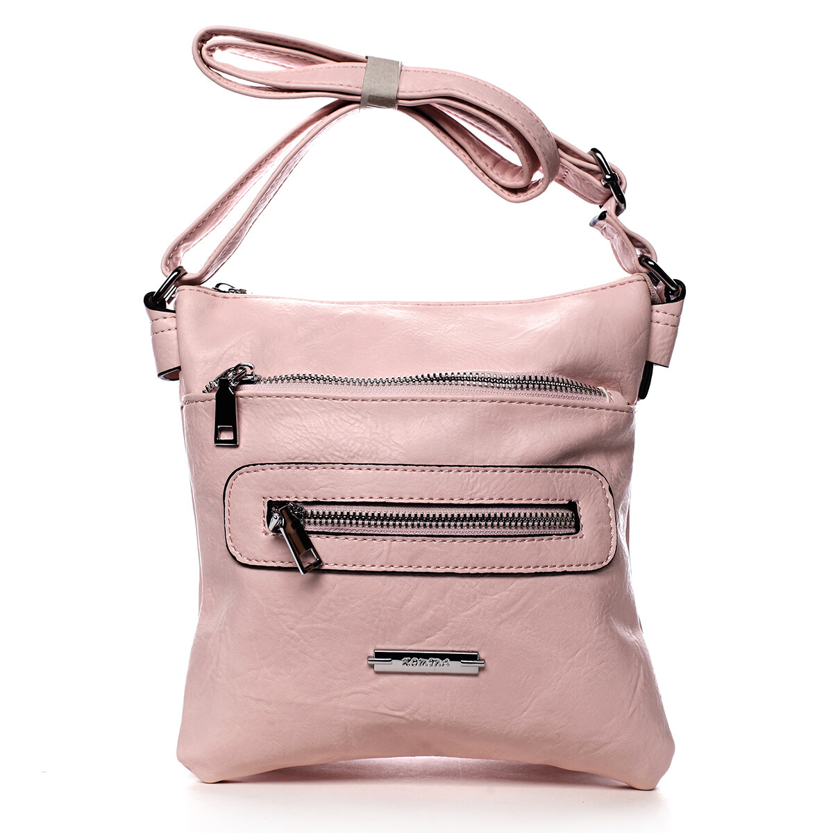 Sportovní dámská koženková crossbody Julie růžová