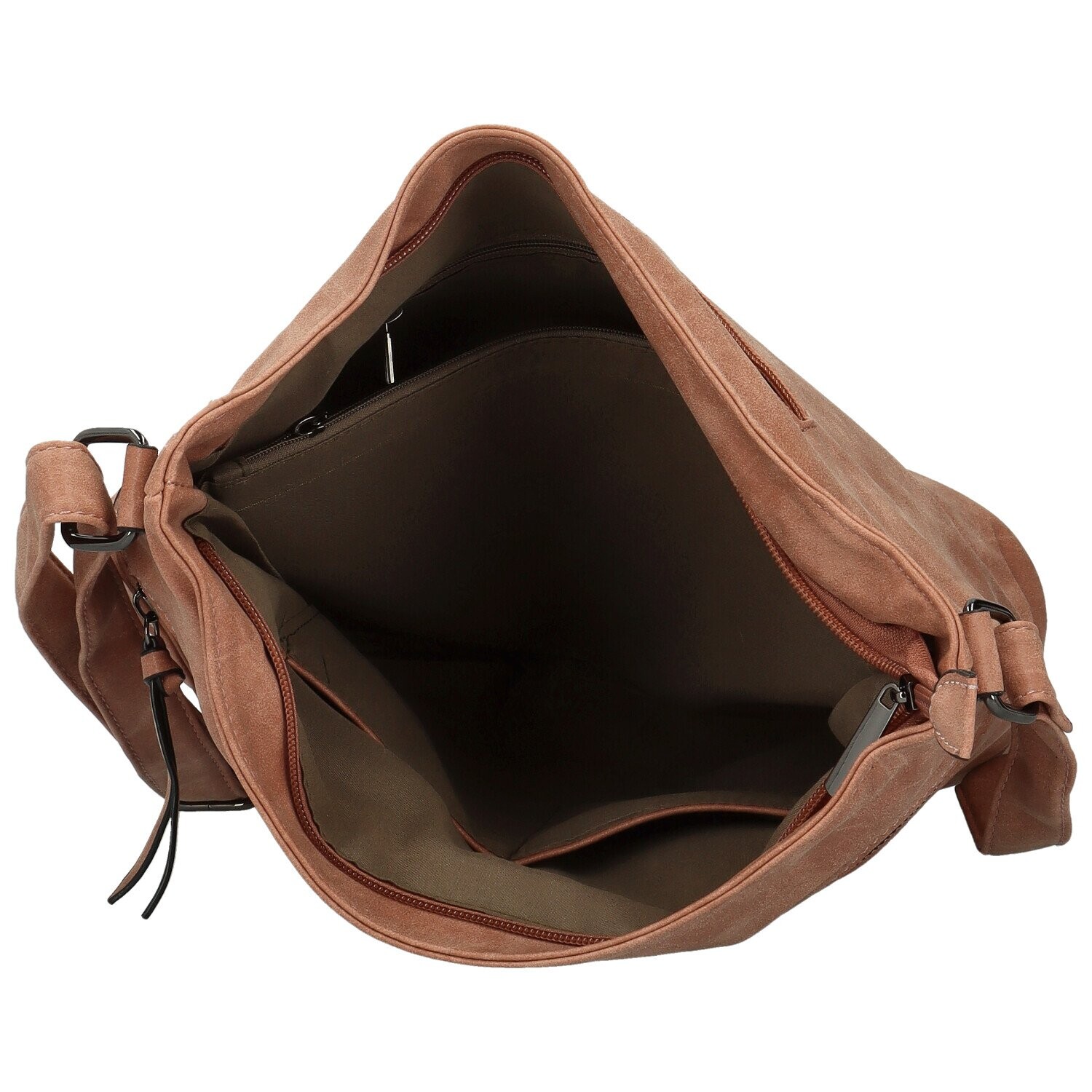 Trendy dámská koženková crossbody kabelka Tomila, růžová