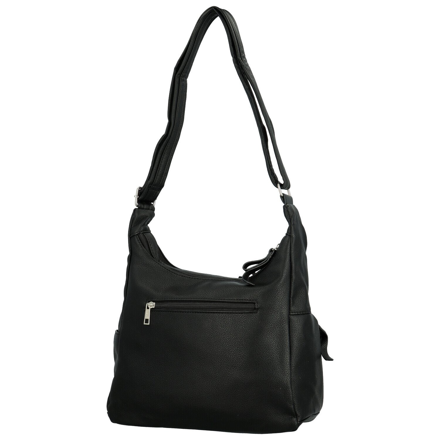 Stylová dámská koženková crossbody kabelka Arleta, černá