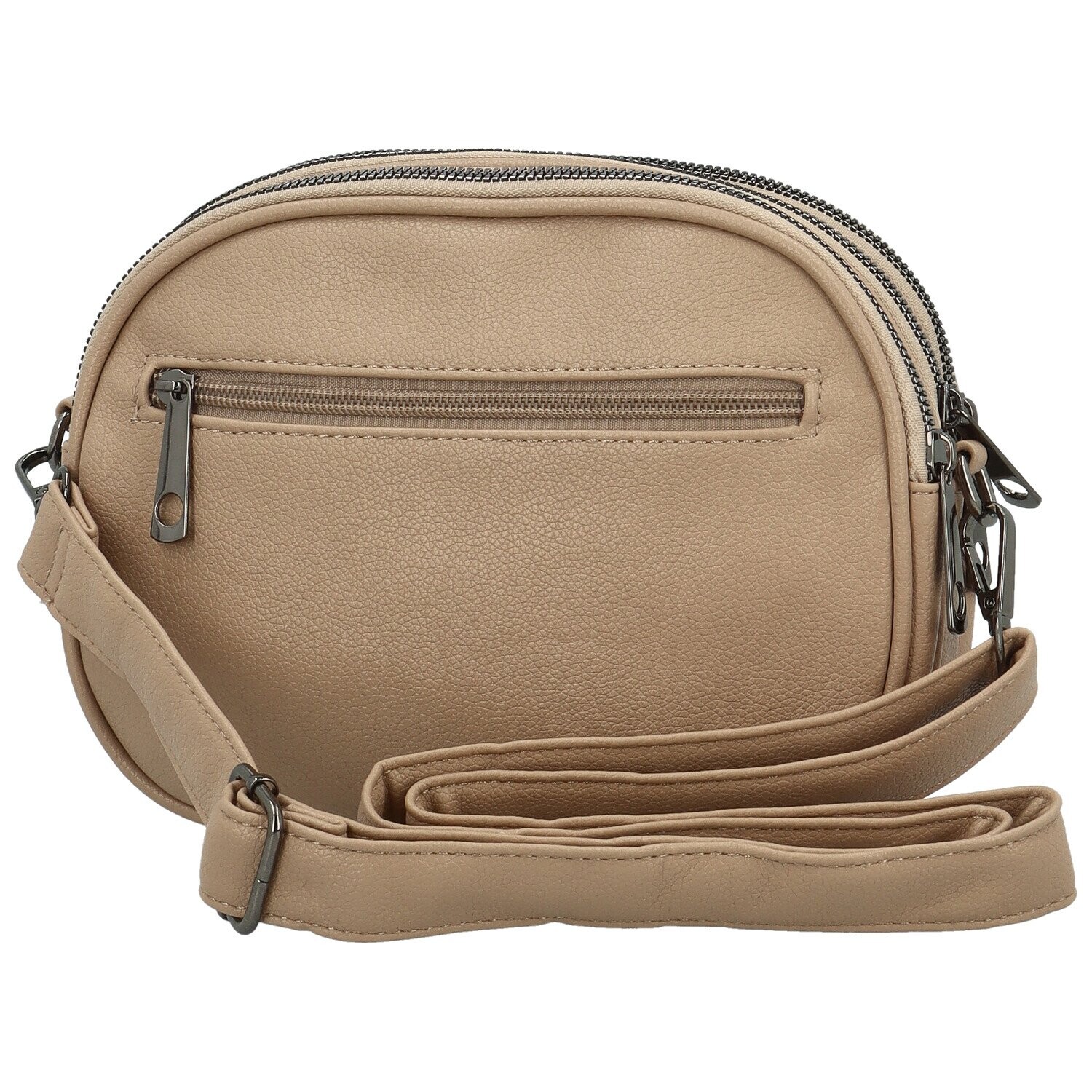 Trendy koženková crossbody  kabelka Jennifer, béžová