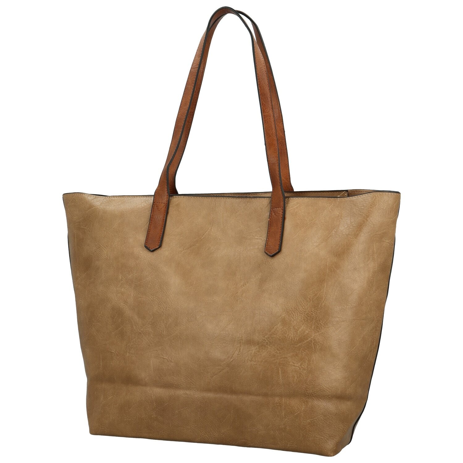 Trendy dámský koženkový set kabelek Assunta, khaki