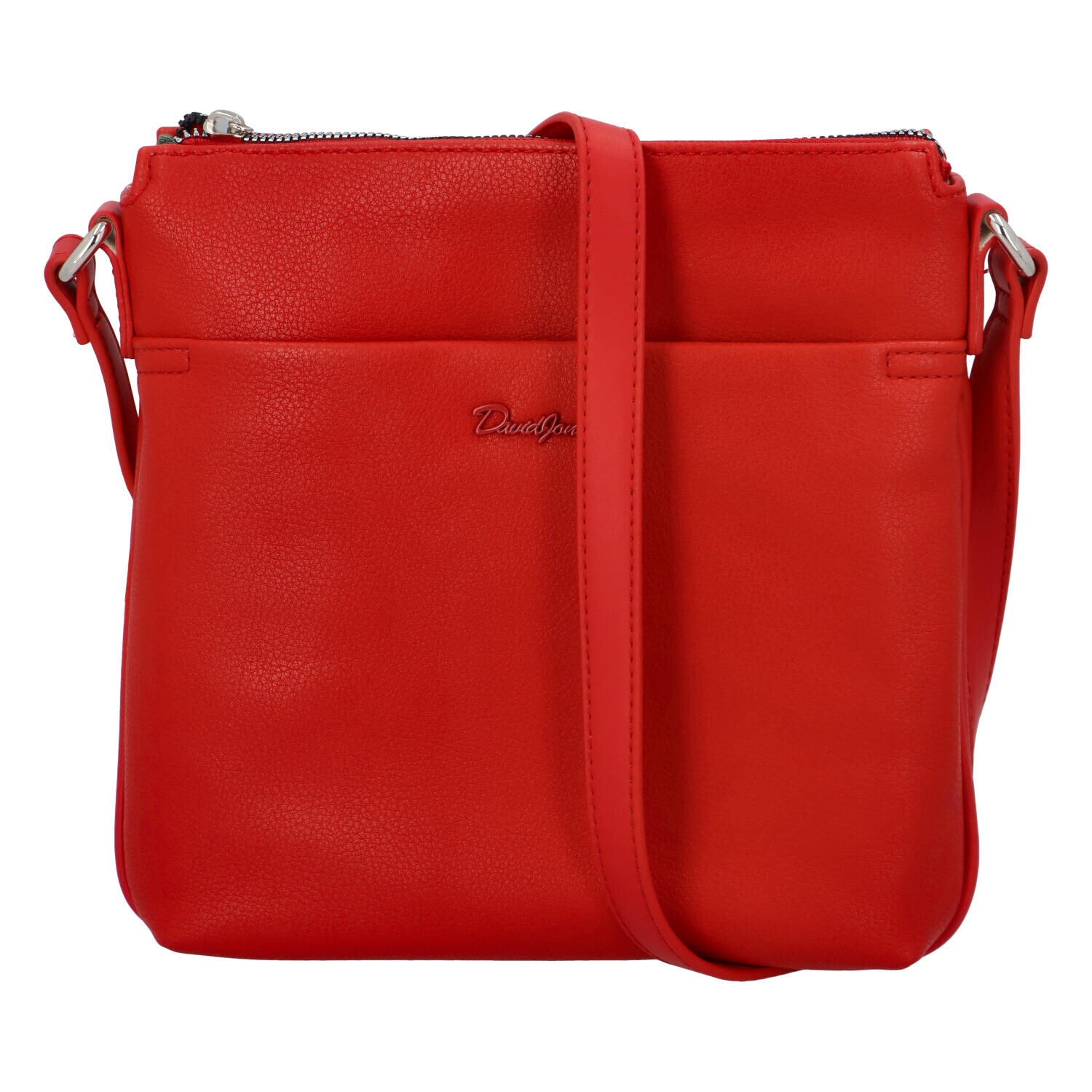 Jednoduchá dámská crossbody kabelka Erné, červená