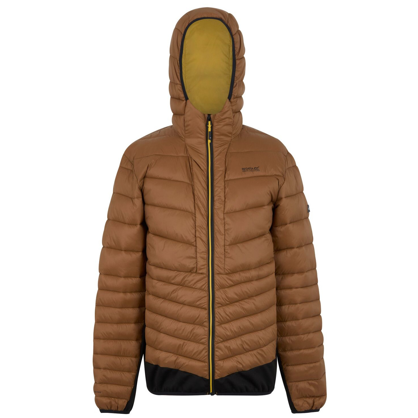 Pánská bunda Regatta Hooded Leedre Hybrid Velikost: XXL / Barva: hnědá