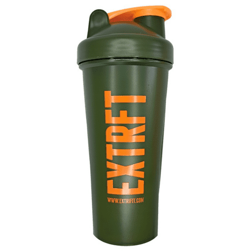 Extrifit Šejkr 600 ml zelený, oranžové logo