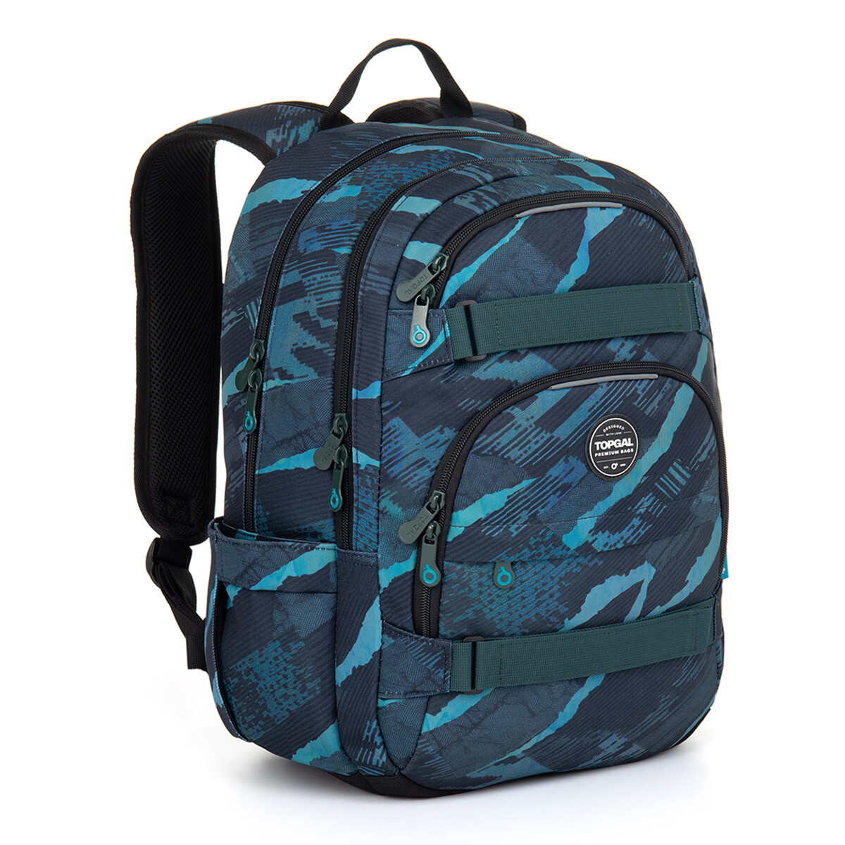 Studentský batoh v modro-tyrkysovém designu Topgal VIKI 25078