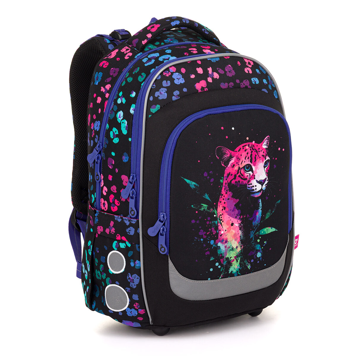 Školní batoh LORI s neonovým leopardem Topgal LORI 25074
