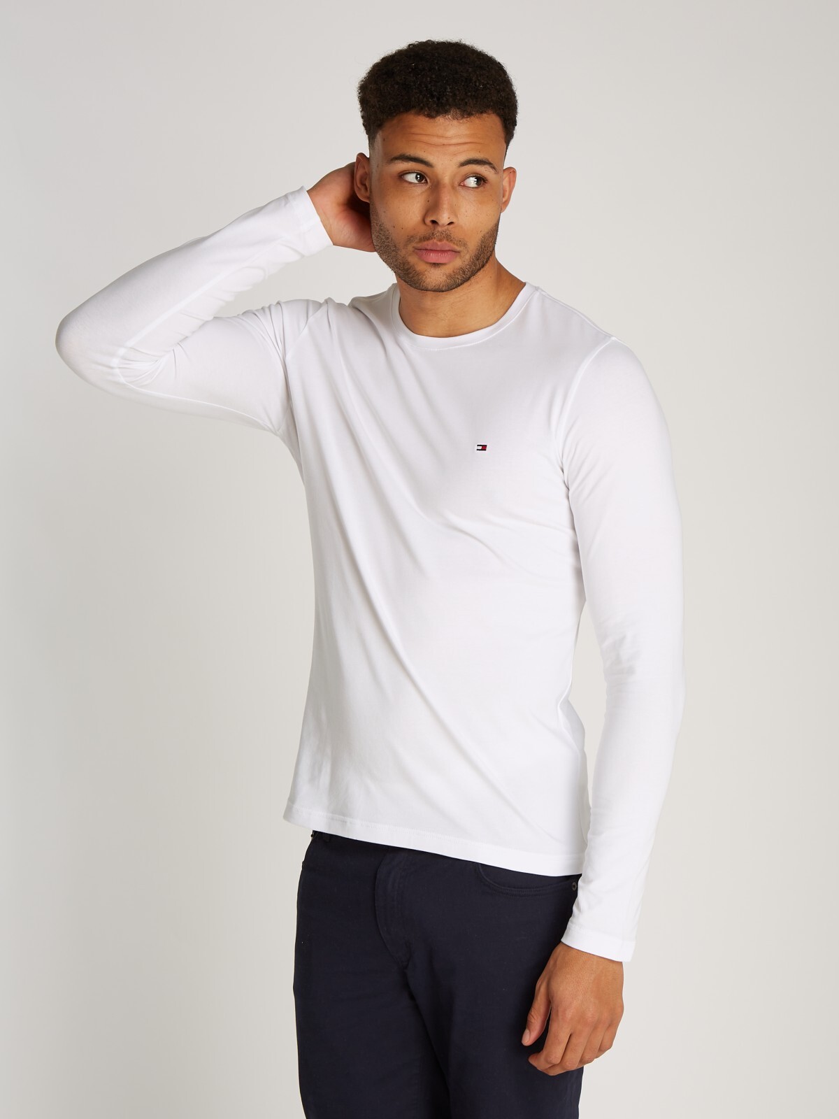 Tommy Hilfiger Stretch Slim Fit Long Sleeve Tee S