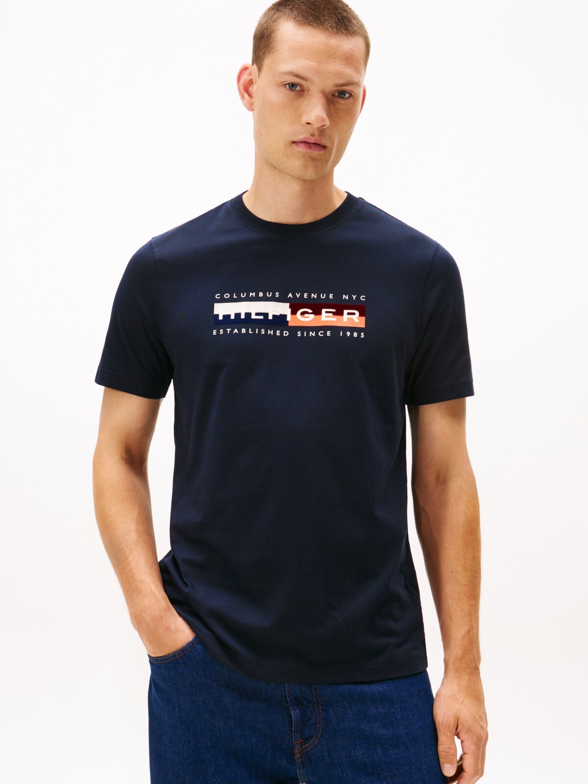 Tommy Hilfiger Colour Block Graphic Tee S