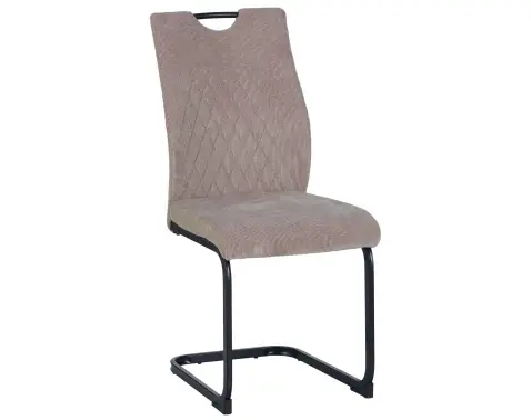 Jídelní židle Gent, béžová látka/látka v optice kůže