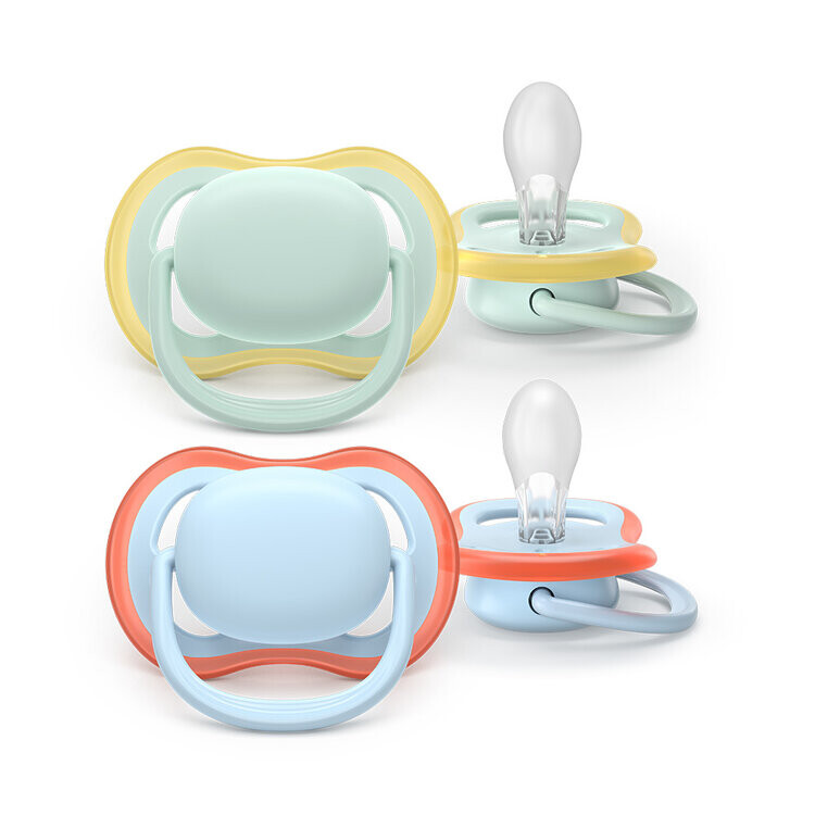 Philips AVENT Šidítko Ultra air modrá/zelená 0-6m, chlapec, 2ks