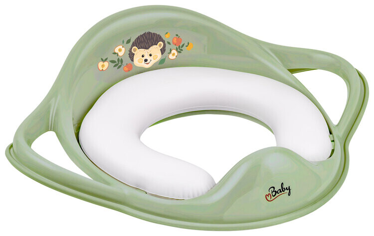 MALTEX Redukce na WC s úchyty měkká The Nature Buddies Ježek - Green