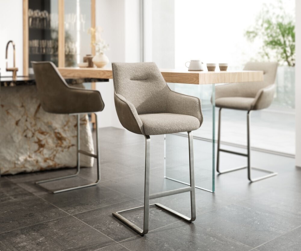 Barová židle Alja-Flex konzolová podnož plochá nerezová ocel smíšené