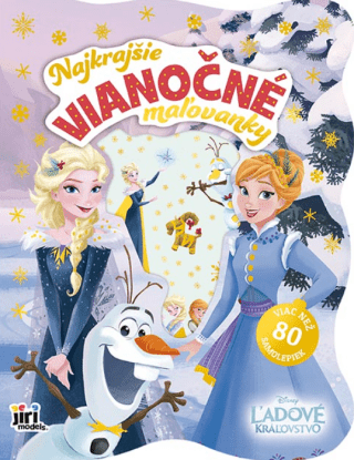 Najkrajšie vianočné maľovanky so samolepkami Ľadové kráľovstvo