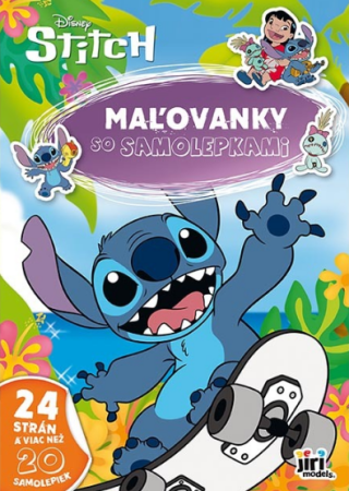 Maľovanky A4 so samolepkami Stitch