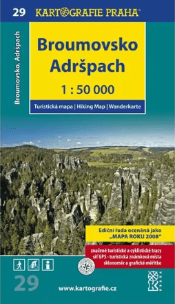 1: 50T (29)-Broumovsko, Adršpach (turistická mapa) (Defekt)
