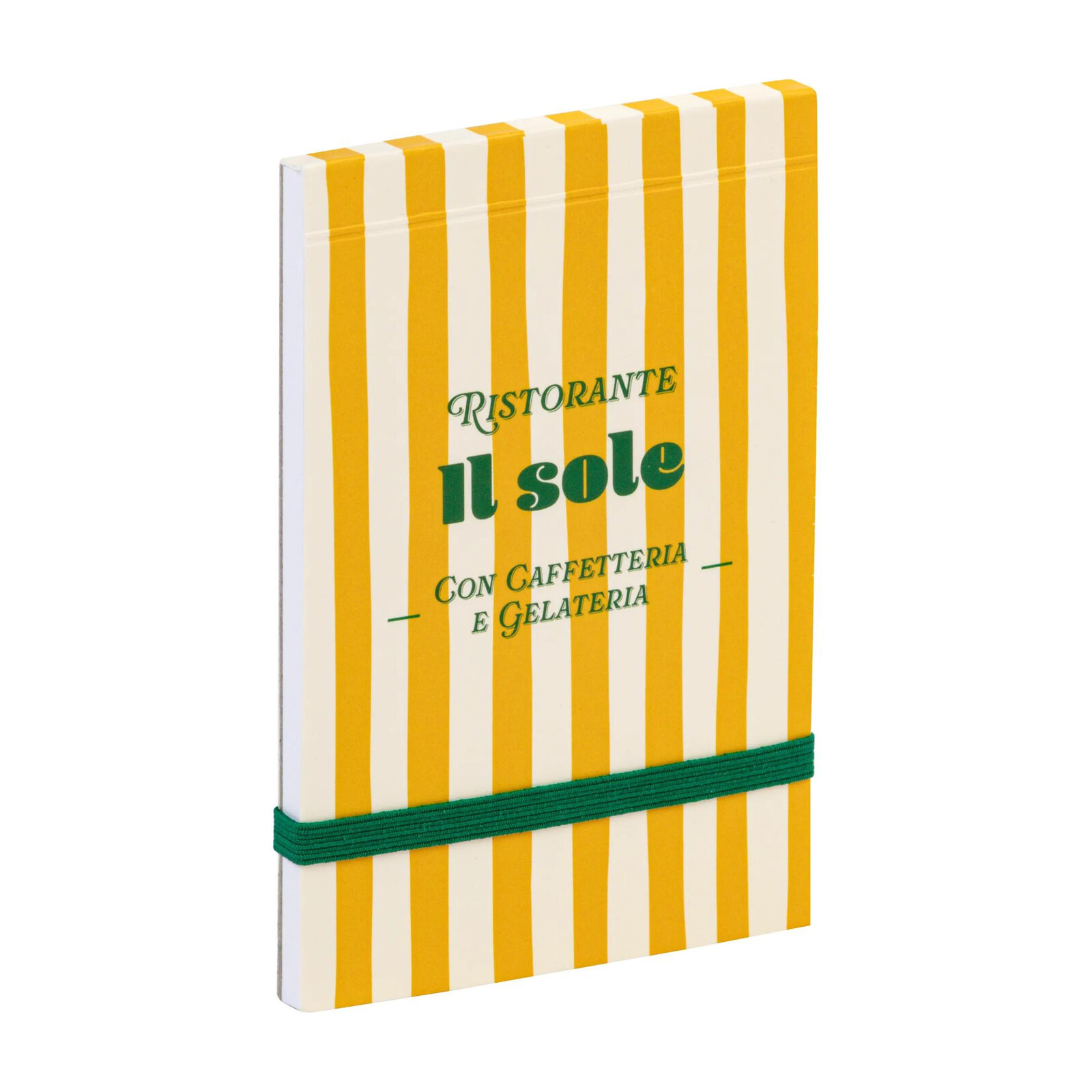 Nákupní bloček Dolce Amore, 50 listů – žluté pruhy