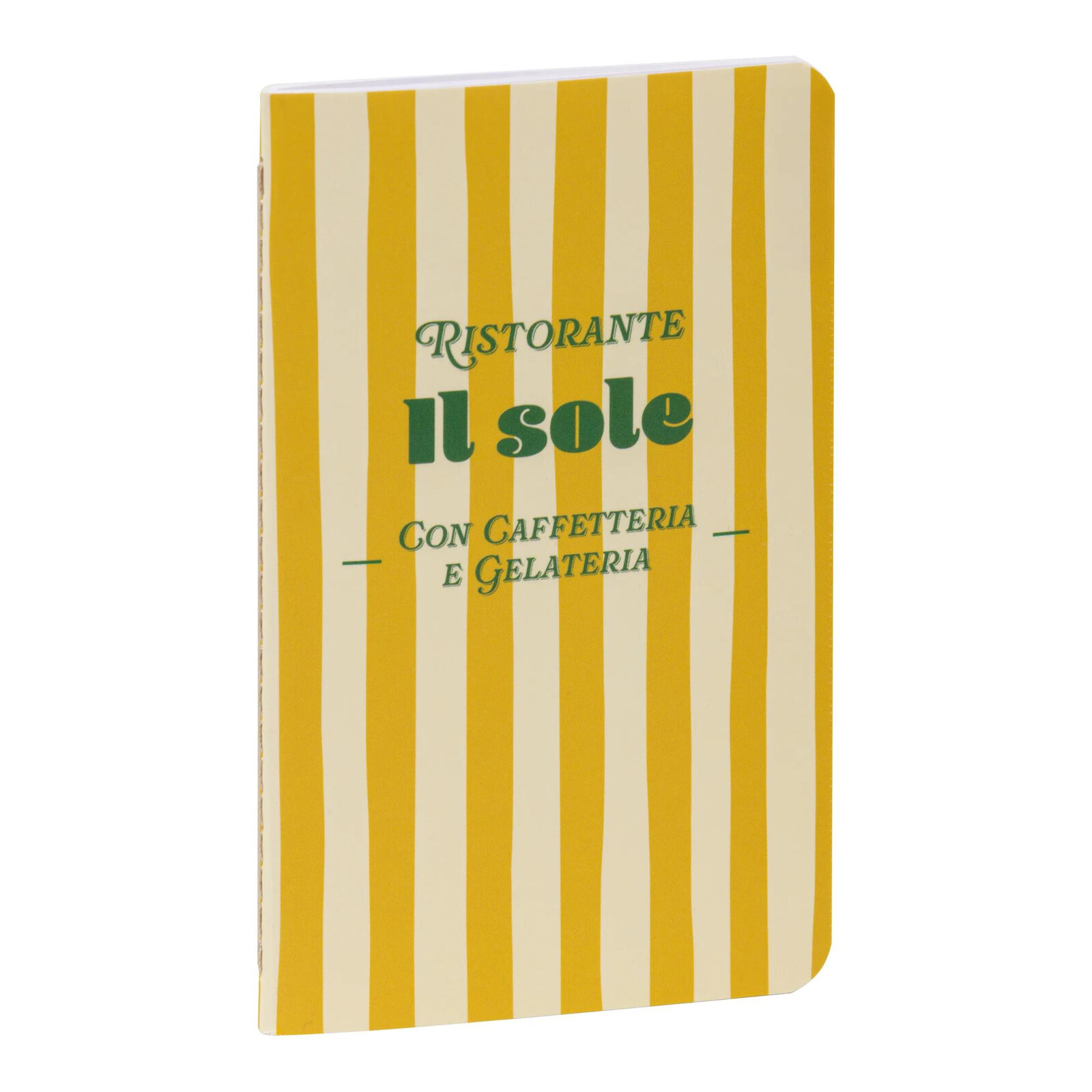 Sešit Dolce Amore, 7,5x12cm, 24 listů – žluté pruhy