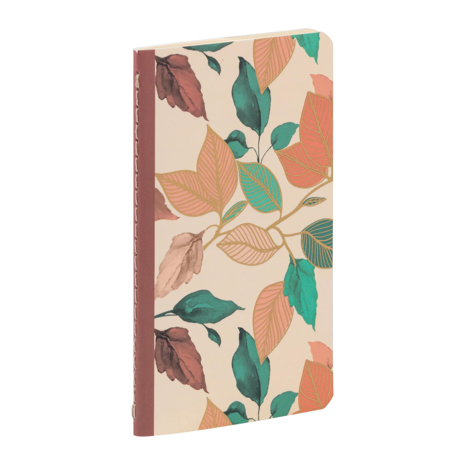 Sešit Gaia beige, 7,5x12cm, 24 listů, linkovaný – hnědá