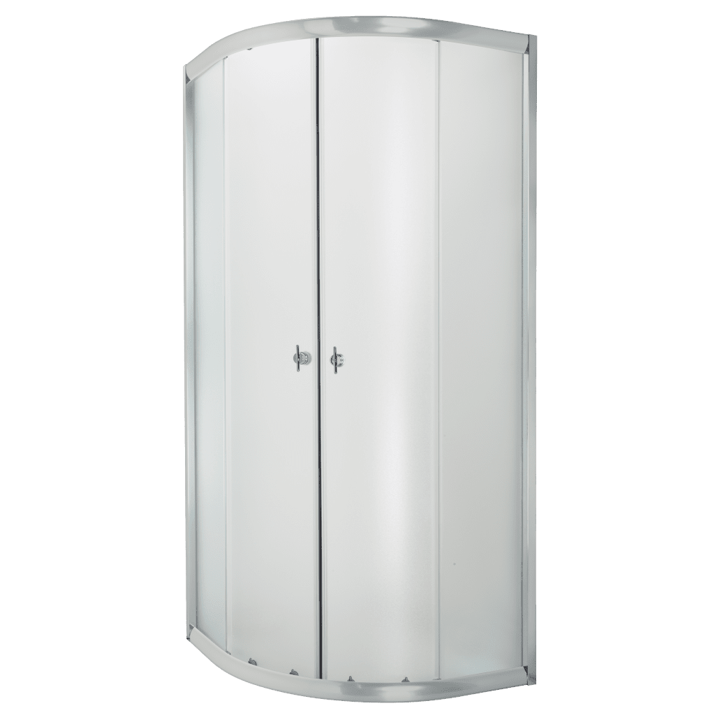 INVENA Sprchový kout čtvrtkruh MARBELLA, profil: chrom, sklo frosted 90x90cm AK-46-191-O