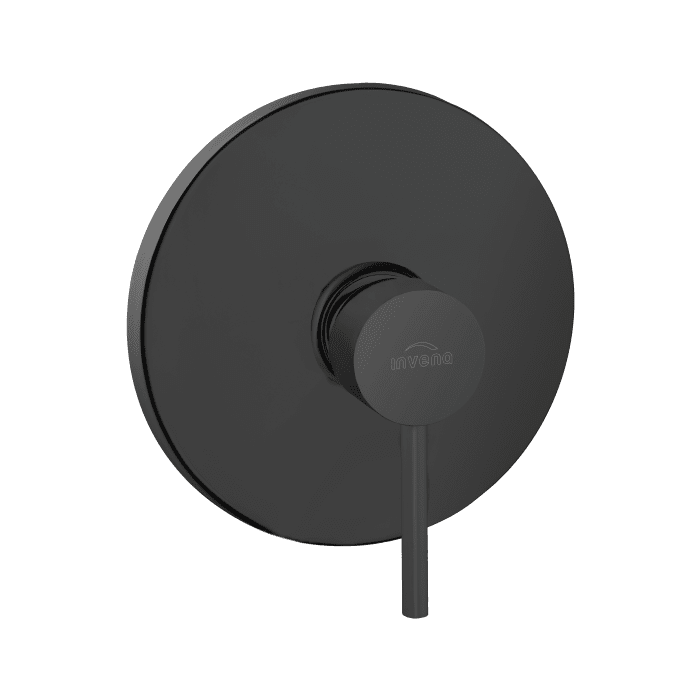 INVENA 1-cestná nástěnná baterie DAFNI, round, černá BP-88-4O1-A