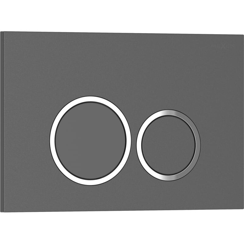 MEXEN Tex 01 splachovací tlačítko, šedý 6101-05