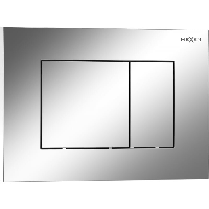 MEXEN Tex 02 splachovací tlačítko, chrom lesklá 6102-03