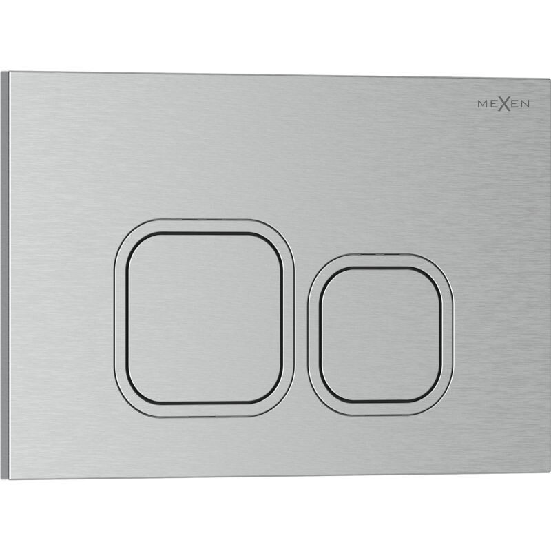 MEXEN Tex 03 splachovací tlačítko, nikl kartáčovaný 6103-10