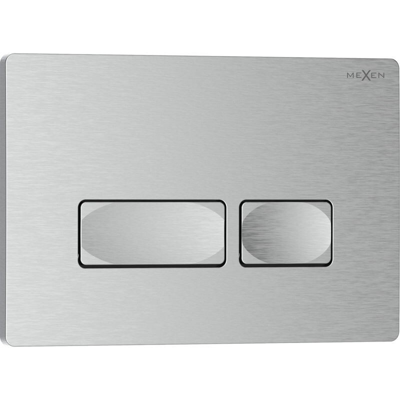 MEXEN Tex 04 splachovací tlačítko, nikl kartáčovaný 6104-10