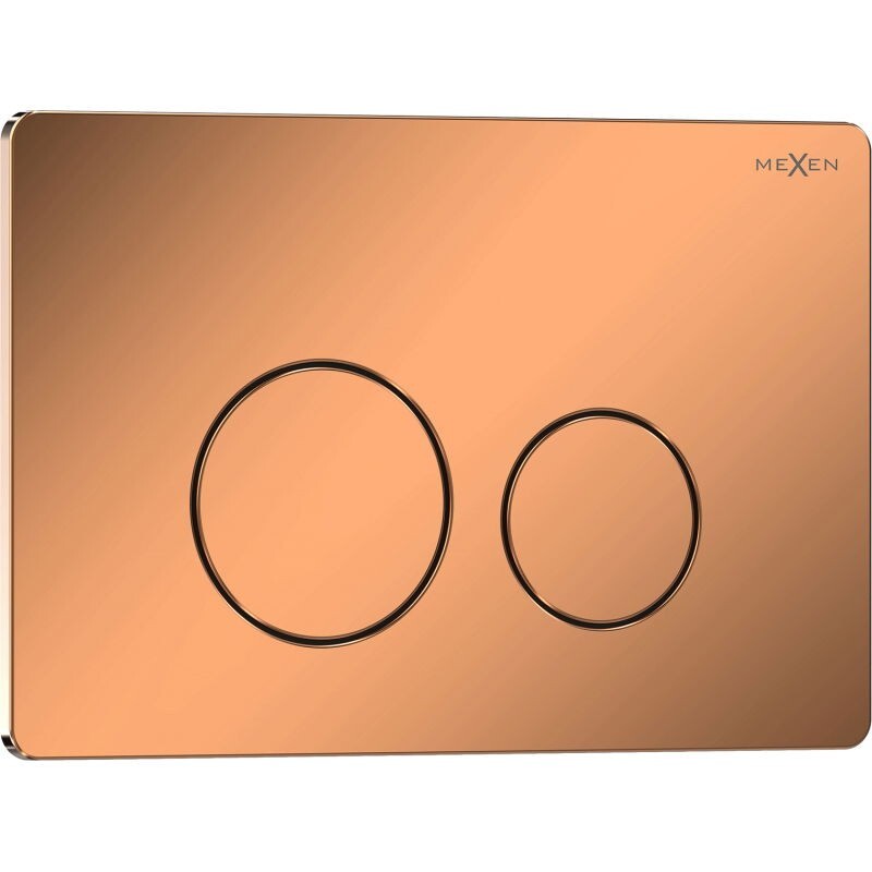 MEXEN Tex 06 splachovací tlačítko, růžové zlato lesklá 6106-09