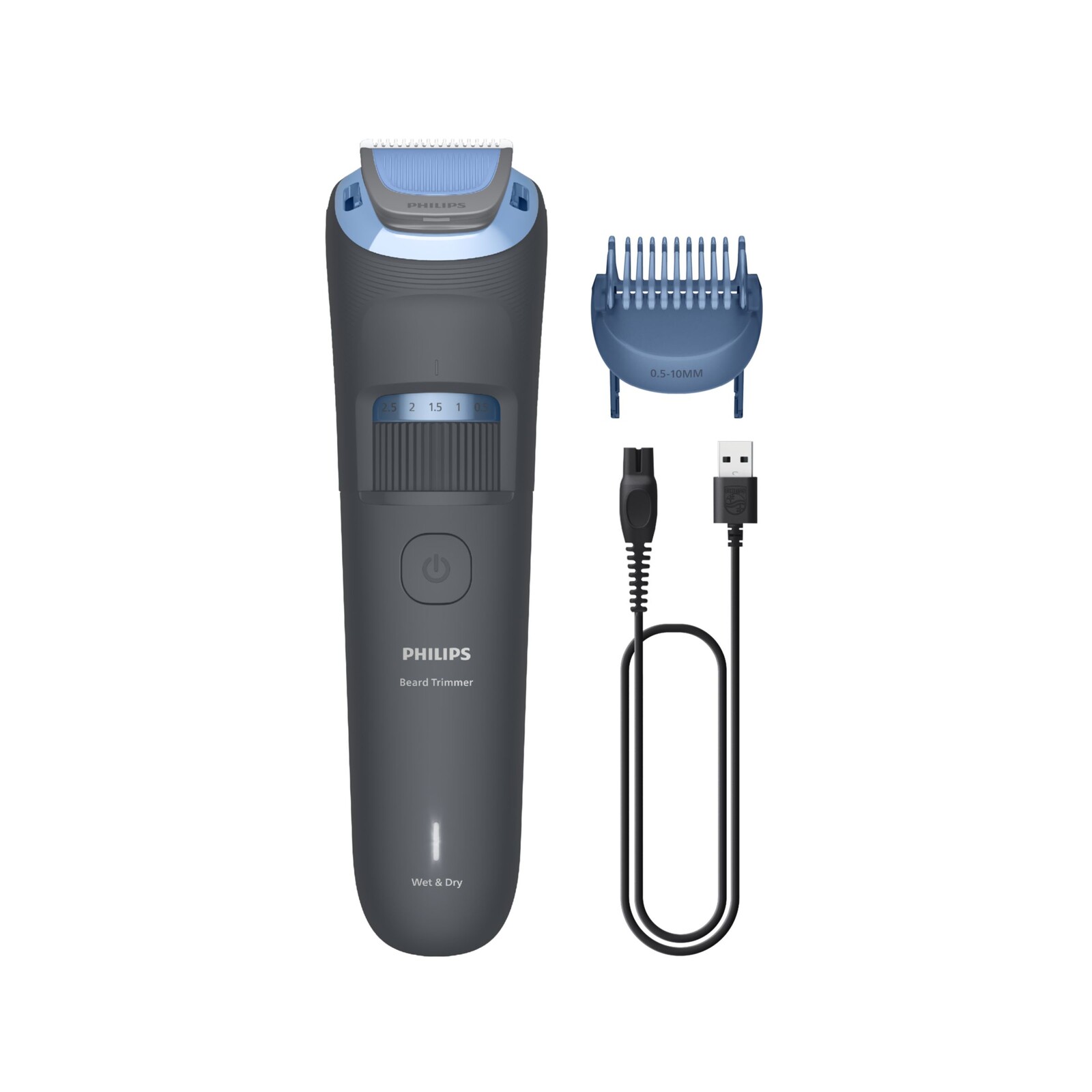 Philips Beard Trimmer 3000 Series - Úprava Vousů Pomocí Břitů Se Zaoblenými Hroty - BT3617/15