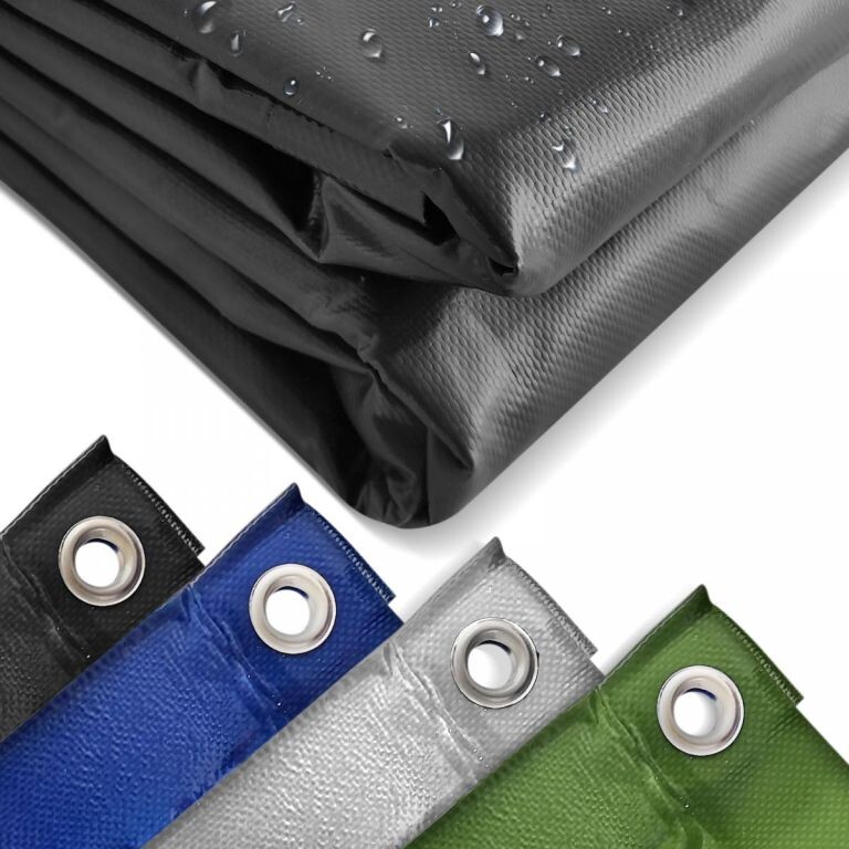 89157 JAGO Plachta 650 g/m², hliníková oka, černá, 5 x 8 m