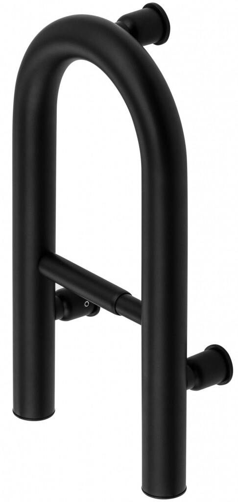 DEANTE Vital černá Závěsná madla, s prostorem pro toaletní papír 2v1 NIV_B41F