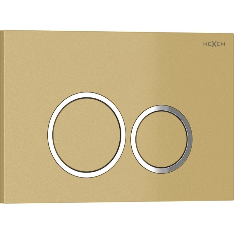 MEXEN Tex 01 splachovací tlačítko, zlatá 6101-06