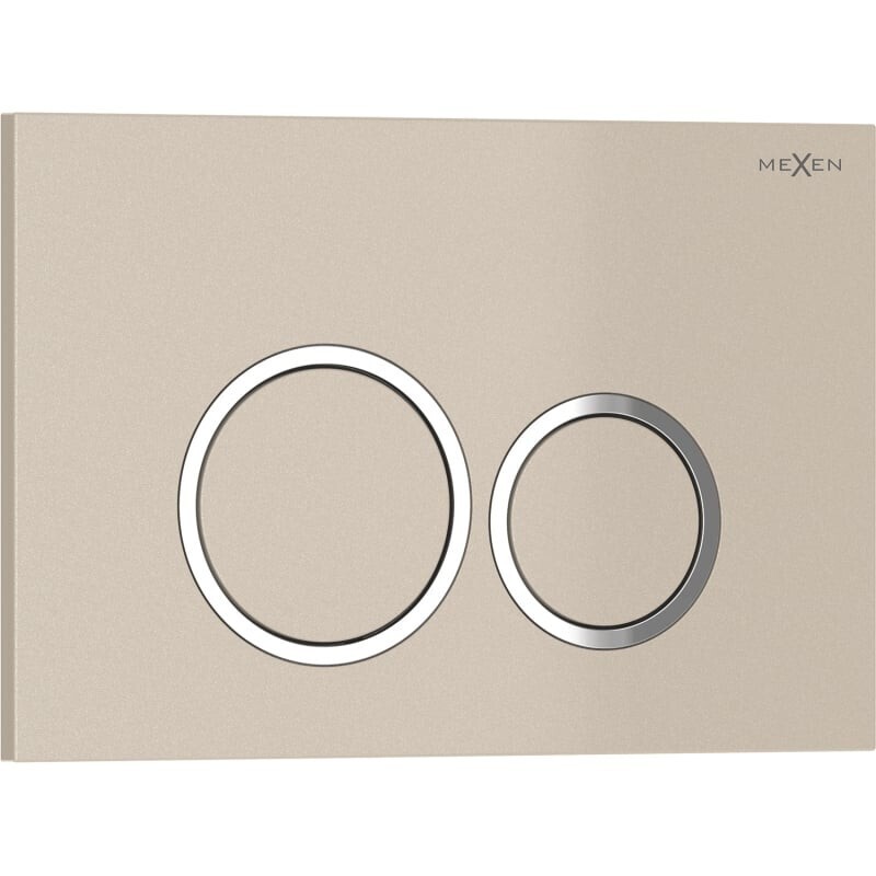 MEXEN Tex 01 splachovací tlačítko, béžový 6101-07