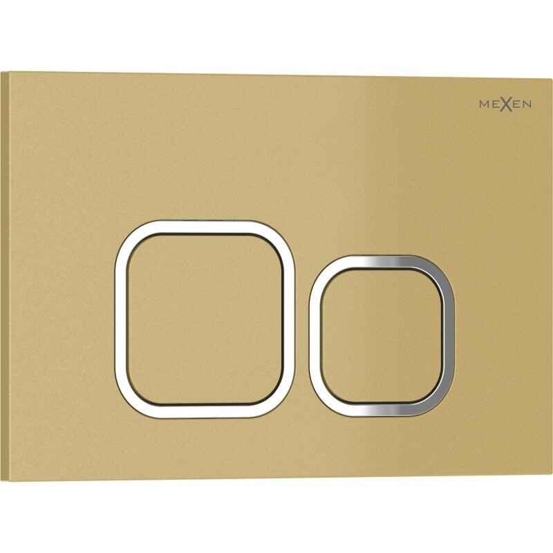 MEXEN Tex 03 splachovací tlačítko, zlatá 6103-06